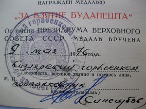 Слава 3+ Будапешт+Отвага+ОВ (юбилейка).