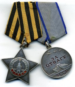 Слава - 3ст. и Отвага на колодке. Возможно на одного.