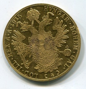 4 дуката. 1915 .золото