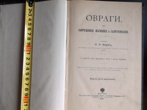Овраги,их закрепление,облесение и запруживание 1897 г.