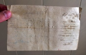 Док В.Ч.К. 1921г.