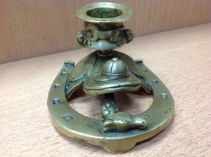 Подсвечник на тему Лошадей Бронза