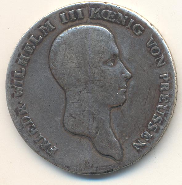 Талер Пруссия 1814 год.