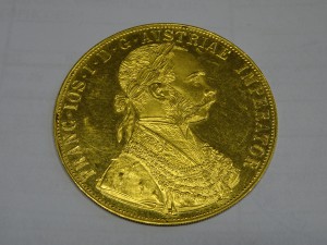 4 Дуката. 1915 .Золото