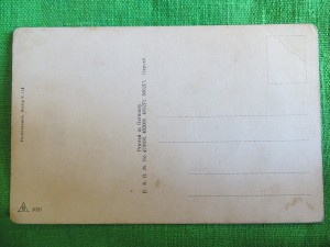 Старинная открытка - аппликация Солдат.