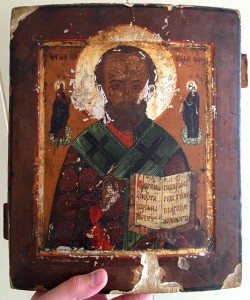 Св. Николай Чудотворец. По серебру. Кавчег.