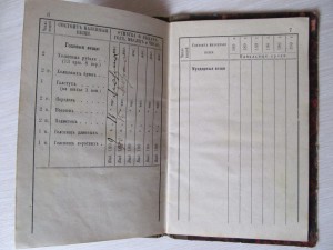 ЗАПИСНАЯ КНИЖКА рядового 14-го Олонецкого пехотного полка