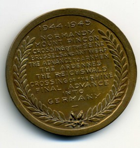 Англия.Памятная медаль ХХХ корпуса.