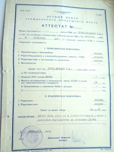 Документы на летчиков и техников довоенные.