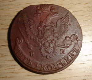 5 копеек 1781г ЕМ