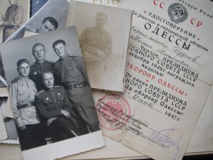 Удостоверение к медали "За оборону Одессы" (ГСС)