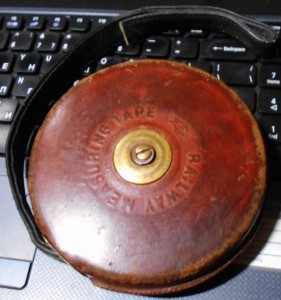 железнодорожная рулетка бронза кожа антиквариат US