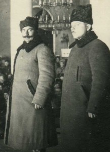 Ворошилов и Будённый на сцене. 8-й съезд Советов РСФСР.