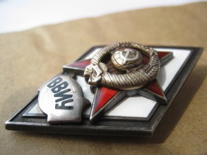 Ромб ВВИУ серебро люкс