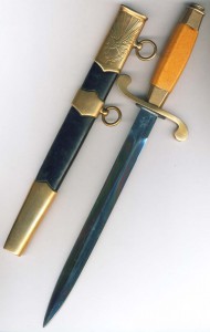 Общевойсковой кортик,1957 г.,номер сточенный