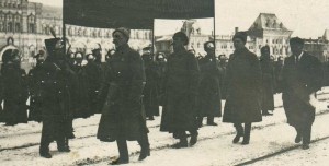День Красного офицера.Склянский обходит строй курсантов.
