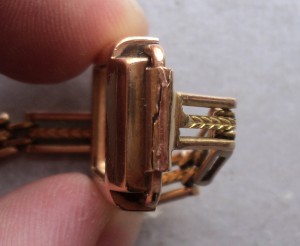 Женские часы Заря с браслетом. Золото  583 , 16 г.