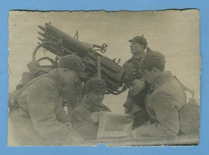 Расчёт счетверенного пулемёта. 1941 г.