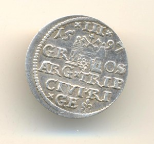Рига 3 гроша 1597г. (3380)