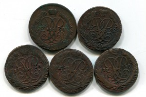 двухи 1958 5 монет