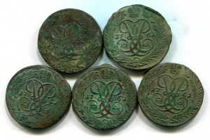 Двухи 1761-5 монет