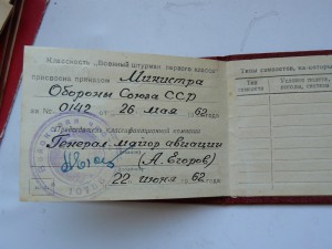 Классности штурман 1 кл.с доком(ВМФ)