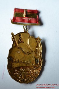 Знак "Почетный железнодорожник" № 114546, эмаль в люксе