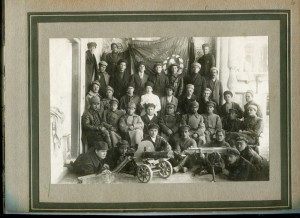 ЧК БУХАРЫ, пулеметы, знамя БКП!