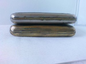 продам 2 портсигара по теме ОХОТА, охотник с собакой