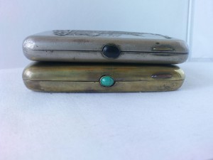 продам 2 портсигара по теме ОХОТА, охотник с собакой