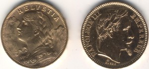 2 золотые монеты