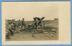 3-я гаубичная батарея Чехо-Словацкого корпуса на позиции.