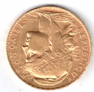 20 франков 1907 ( перевертыш)