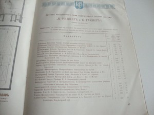 "В. Фицнеръ и К. Гамперъ" Сосновицы. 1900г.