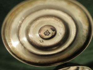 Рюмки. "КУБАЧИ". 4 штуки. Серебро 875 пр.