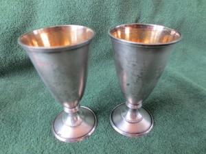 Пара рюмок. Серебро 875 проба.