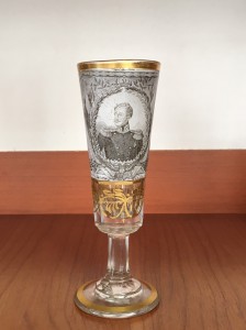 Бокал портрет Николая I. Стекло.