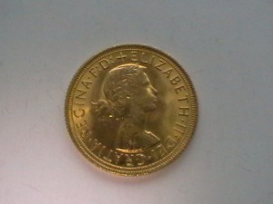 Соверен 1966 г золото