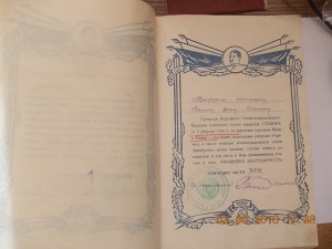 9 благодарностей Сталина в папке на одного человека