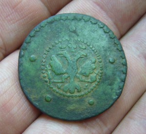 5 копеек 1727 КД - к о п ъ l к ъ