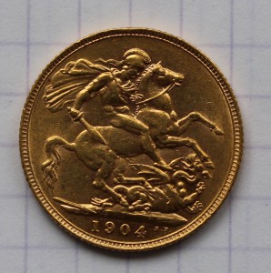 золото 1904  эдвардвс VII