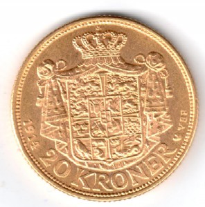 20 крон Дания 1914 год