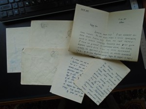 2 конверта, письма и план квартиры г. Сталин (Албания) 1960