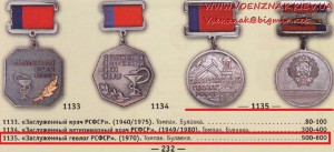 Знак "Заслуженный геолог РСФСР"