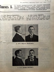 Министерство внутреннихъ делъ. ДЕПАРТАМЕНТ ПОЛИЦIИ 1913г.