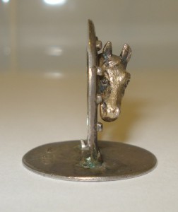 Талисман на удачу. Лошадь с подковой. Серебро 925 пр. 1906 г