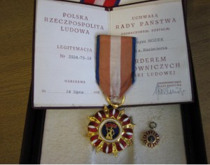 Орден Строительства Польши. золото.