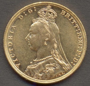 Соверен 1892 года.