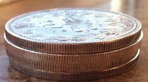 Иран 5000 динар. 4 шт.Серебро.