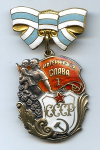 Орден "Материнская Слава" 1 ст. № 28 740.